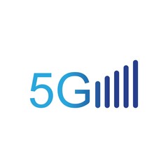 5g icon template vector logo illustration