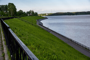 urban landscapes and sights of the city of Myshkin on a summer day