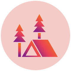 Obraz premium Tent Icon