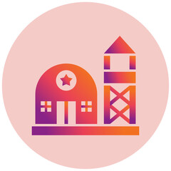Fototapeta premium Military Base Icon