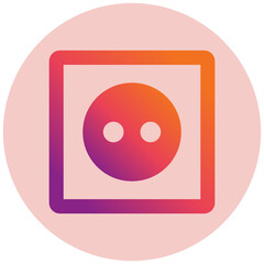 Fototapeta premium Socket Icon