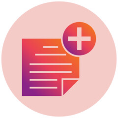 Obraz premium Add Notes Icon