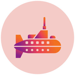 Obraz premium Submarine Icon