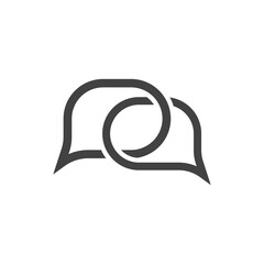 Speech bubble icon vector illustration