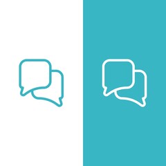 Naklejka premium Speech bubble icon vector illustration