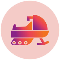 Snow mobile Icon