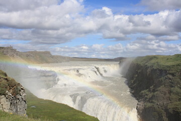 Gulfoss, catarata del norte de Islandia. 