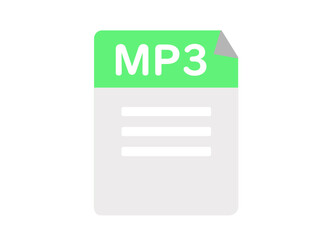 mp3 音楽 ミュージック 音源 アイコン ウェブ ベクターイラスト - obrazy, fototapety, plakaty