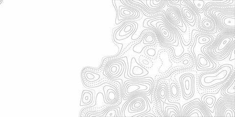 Topography map background. White wave paper curved reliefs abstract background. Vector contour topographic map background. Conditional geography scheme and the terrain path. paper texture design .