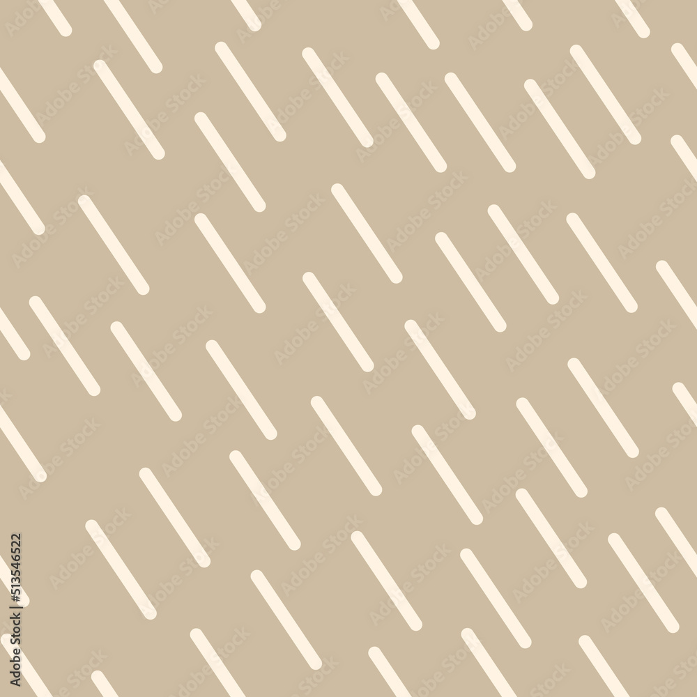 Fototapete Brown simple pattern. Diagonal lines in stylish vector and seamless pattern. For printing and interior decoration, pillows, notebooks, gift wrapping.