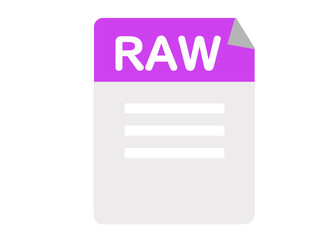 raw データ ファイル 写真 アイコン ウェブ ベクターイラスト - obrazy, fototapety, plakaty