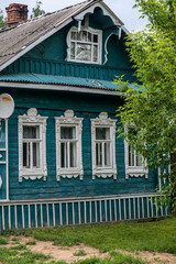 urban landscapes and sights of the city of Myshkin on a summer day