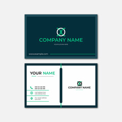 business card template modern elegant vector