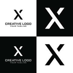 Creative letter x logo design vektor	