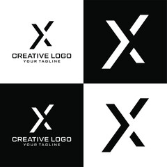 Obraz premium Creative letter x logo design vektor 