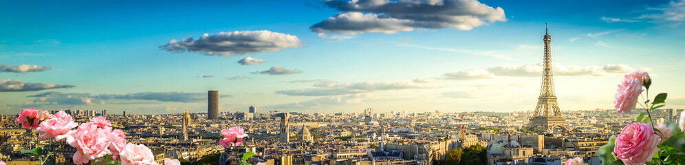 eiffeltour en stadsbeeld van Parijs