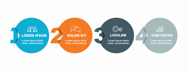 Infographic design template with place for your data. Vector illustration.