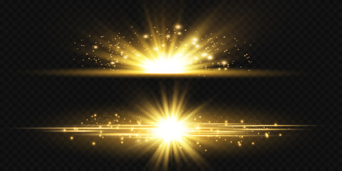 Light star gold png. Light sun gold png. Light flash gold png. vector illustrator. summer season beach