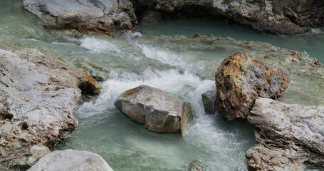 Cascade water steamed in Beitou District