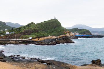 Obraz premium Natural landscape in Yehliu Geopark, taipei, Taiwan