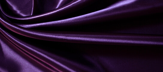 Elegant purple silk can be used as a background. beautiful purple velvet fabric.