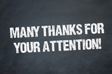 Many thanks for your attention!	