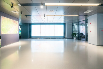 Indoor space of exhibition hall