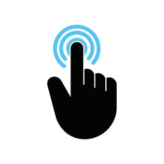 Finger touch screen gesture, Vector.