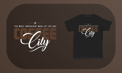 Coffee T-shirt Design Coffee City
