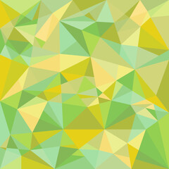Yellow and green abstract triangles