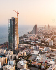 Cityscape of Limassol in Cyprus during sunset