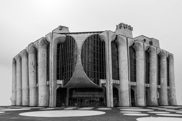 Abstract architecture of the 60s of the last century