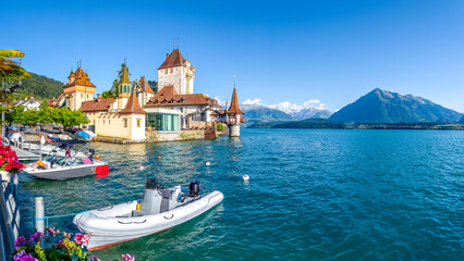 Schloss Oberhofen, Thunersee, Schweiz 