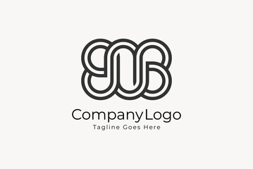 Letter BOB Monogram Logo, usable for ompany and business logos, Flat Vector Logo Design Template, vector illustration