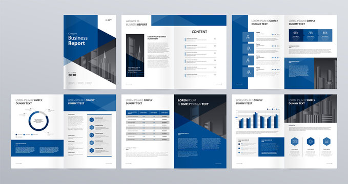 layout template for company profile ,annual report , brochures, flyers, leaflet, magazine, book with cover page design 