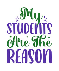 Fototapeta premium Teacher t shirt, mug designs