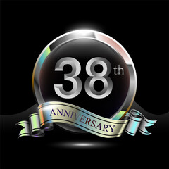 38th silver anniversary logo
