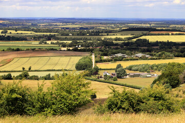 Fototapeta na wymiar An English Rural Landscape in the Chiltern Hills