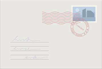 Post office clipart design illustration