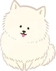 ポメラニアンのイラスト
