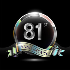 81st silver anniversary logo