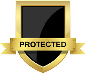 Protection shield clipart design illustration