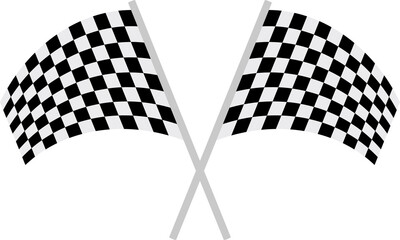 Racing flag clipart design illustration