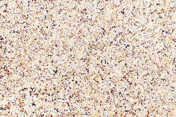 Coffee Color Grain Texture Isolated on White Background. Chocolate Shades Confetti. Brown Particles. Digitally Generated Image. Vector Illustration, EPS 10.