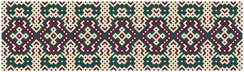 Multicolor truchet tiling connections illustration