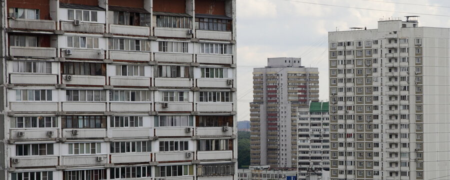 Moscow area Konkovo residential buildings view