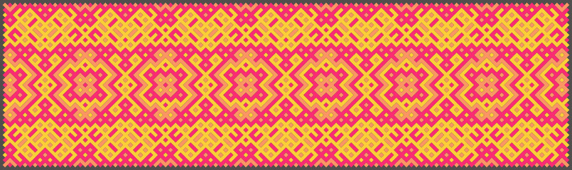 Multicolor truchet tiling connections illustration