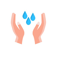 hand icon, hand wash concept, vector illustration