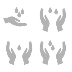 Obraz premium hand icon, hand wash concept, vector illustration