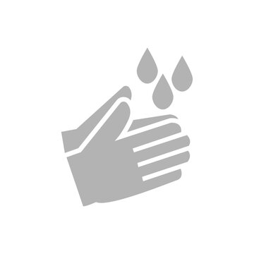 hand icon, hand wash concept, vector illustration